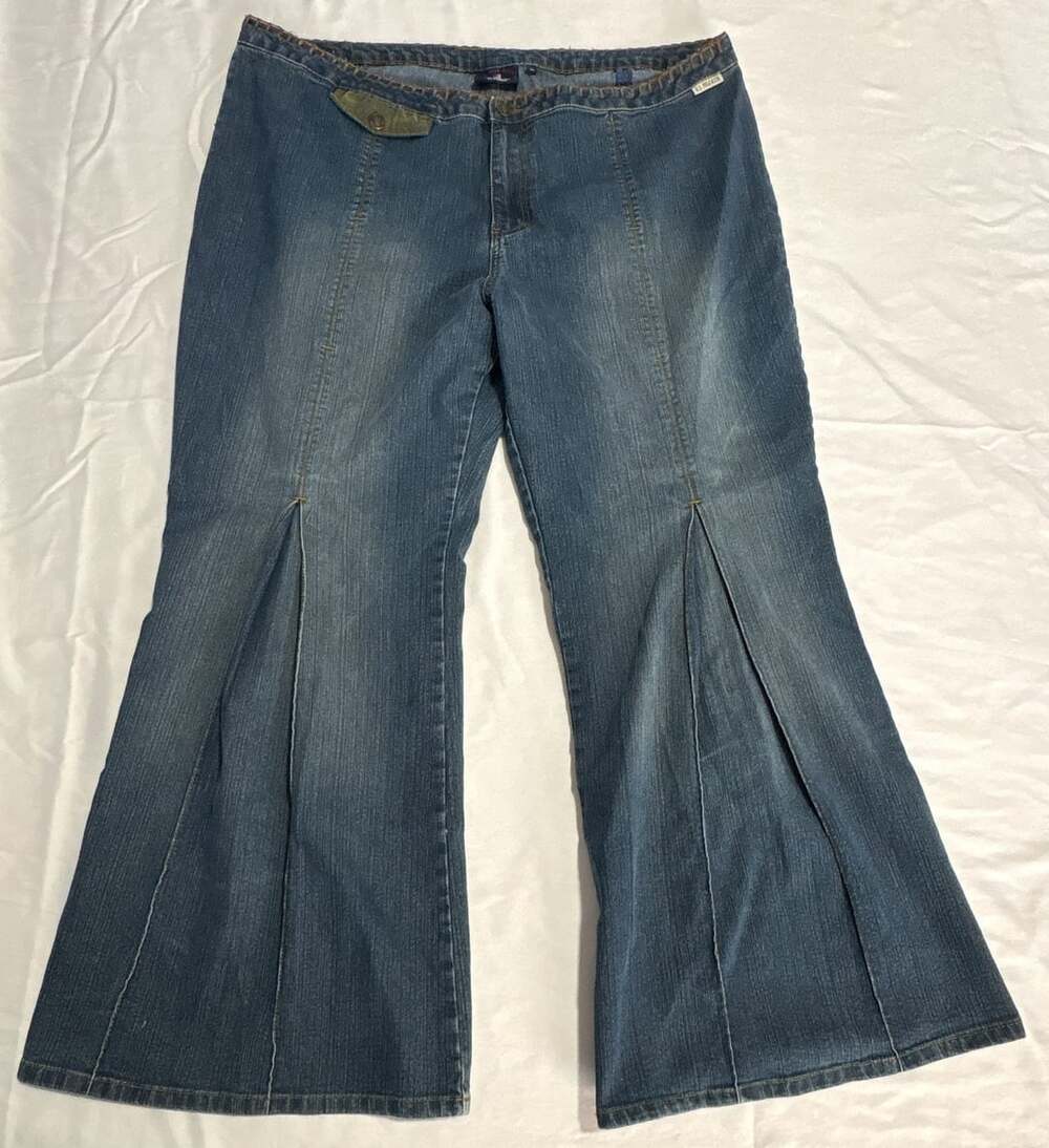 U.S. Polo Assn. Flared Jeans Size 24 Dark Wash Seamed